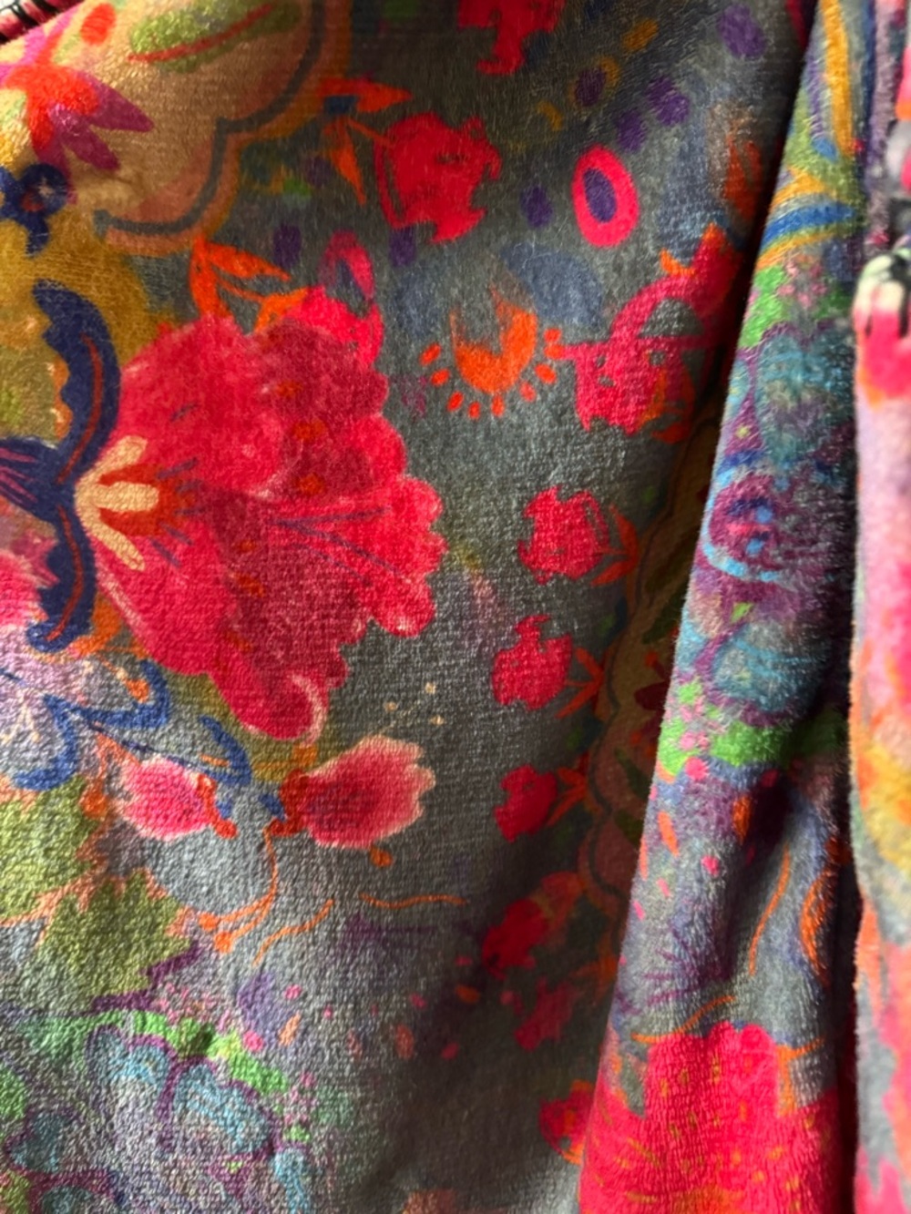 NATURAL LIFE Floral Open-Front Cardigan Kimono Small/Medium - Picture 2 of 7